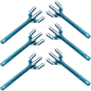 Inflatable Diamond Trident - Mine Pixel Craft - Birthday Party Favors - Gift Bags - Pool Parties - Cosplay - Halloween Costumes for Boys & Girls - 6 Pack