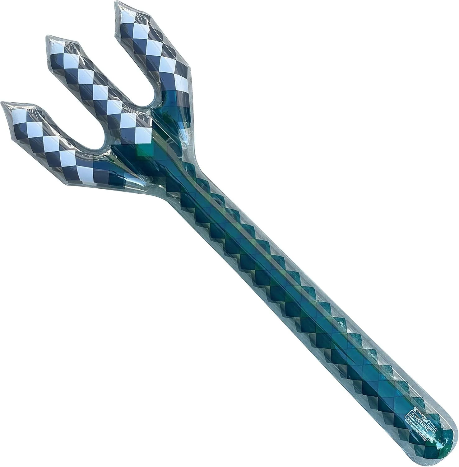Inflatable Diamond Trident - Mine Pixel Craft - Birthday Party Favors - Gift Bags - Pool Parties - Cosplay - Halloween Costumes for Boys & Girls - 6 Pack