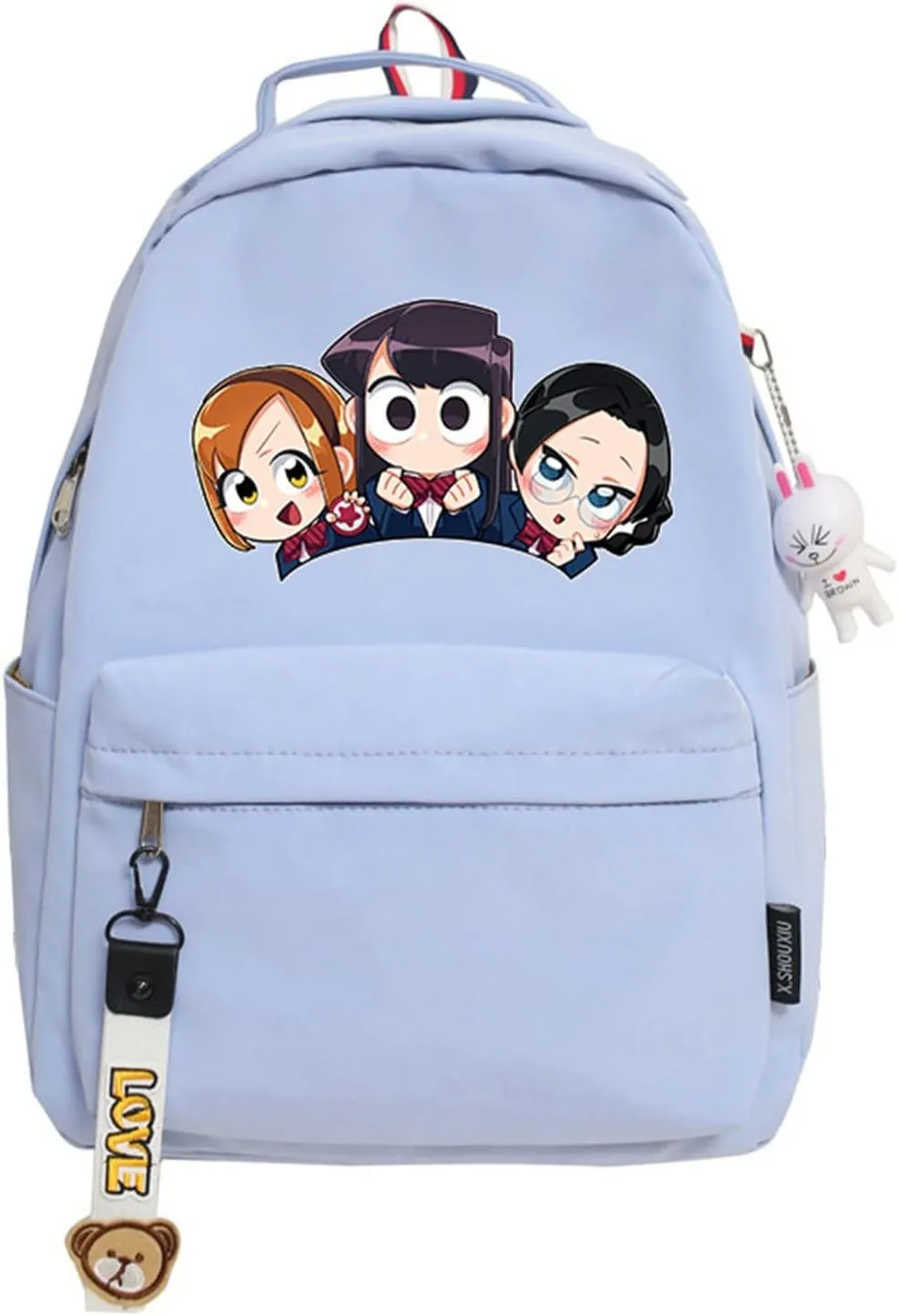 ISaikoy Anime Komi can't communicate Backpack Shoulder Bag Bookbag Student School Bag Daypack Satchel L10
