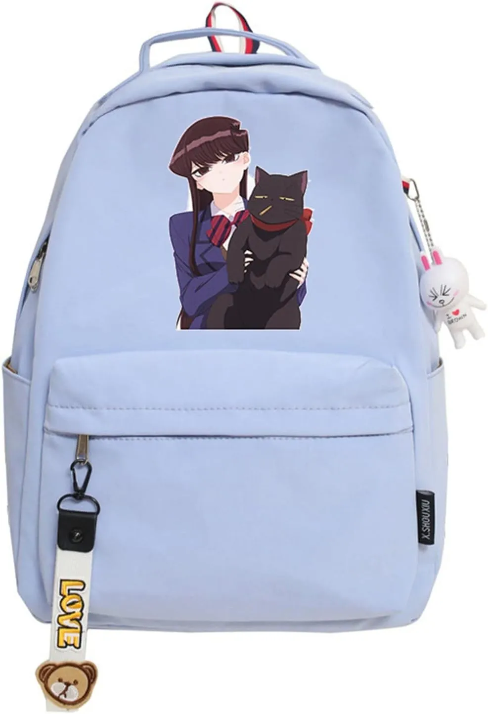 ISaikoy Anime Komi can't communicate Backpack Shoulder Bag Bookbag Student School Bag Daypack Satchel L9