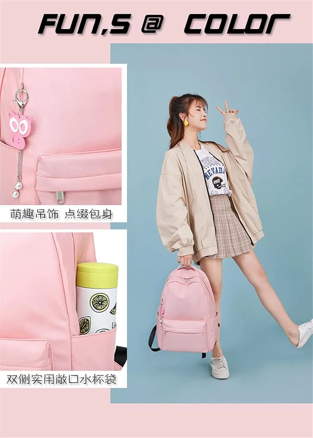 ISaikoy Anime Toilet Bound Hanako kun Backpack Satchel Bookbag Daypack School Bag Shoulder Bag