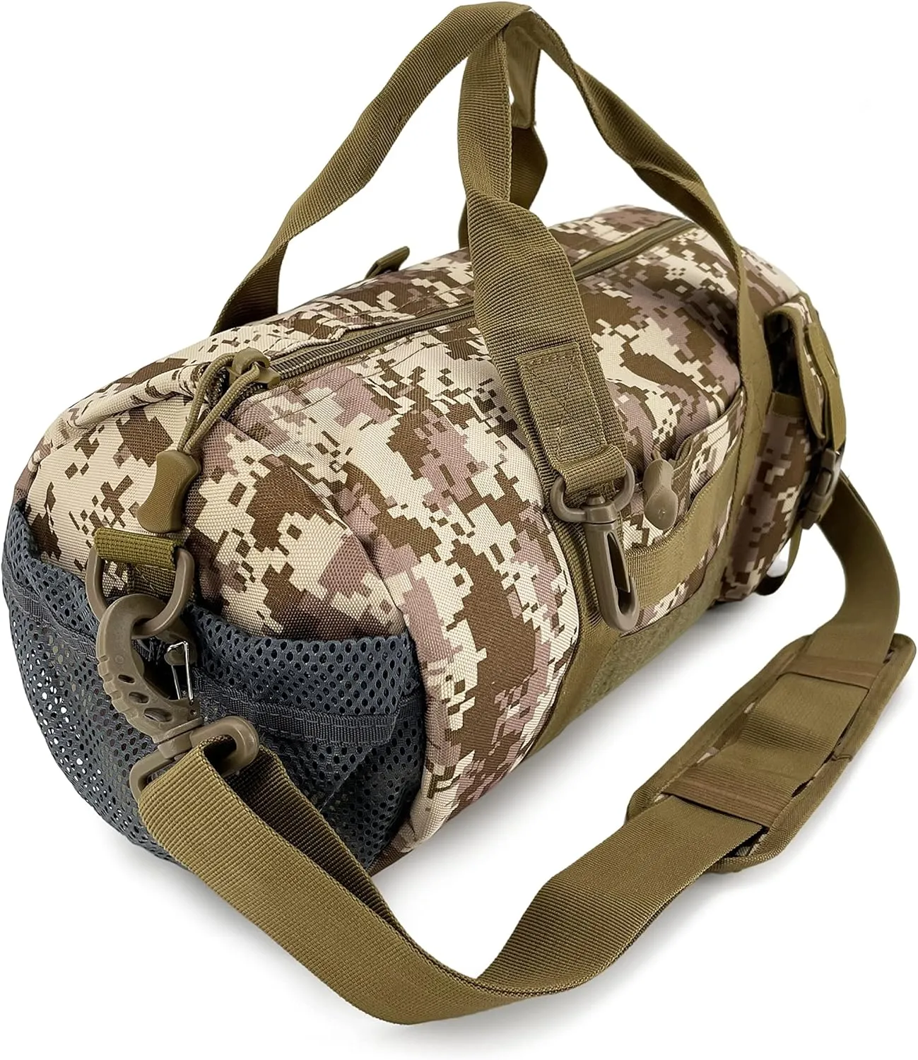 Jaegvida Sand Digital Camo Tactical Duffel Bag for Fitness Travel Hunting