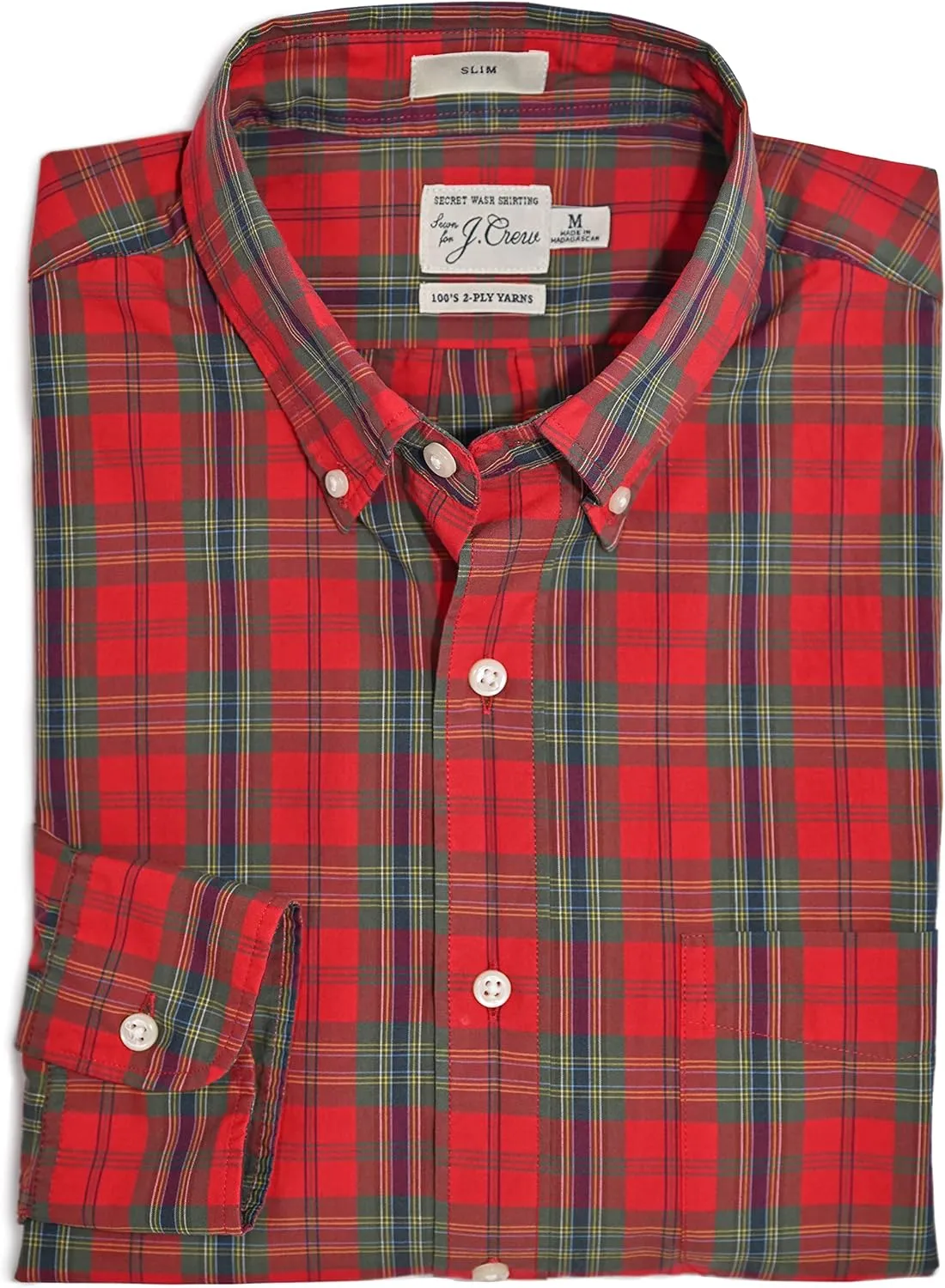 J.Crew Men's Slim Fit Long Sleeve Secret Wash Shirt
