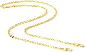 jiesinlov Purse Chain Strap CrossBody Handbag Gold Chains Shoulder Bag Strap Replacement,with Metal Buckles (B 43.3in)