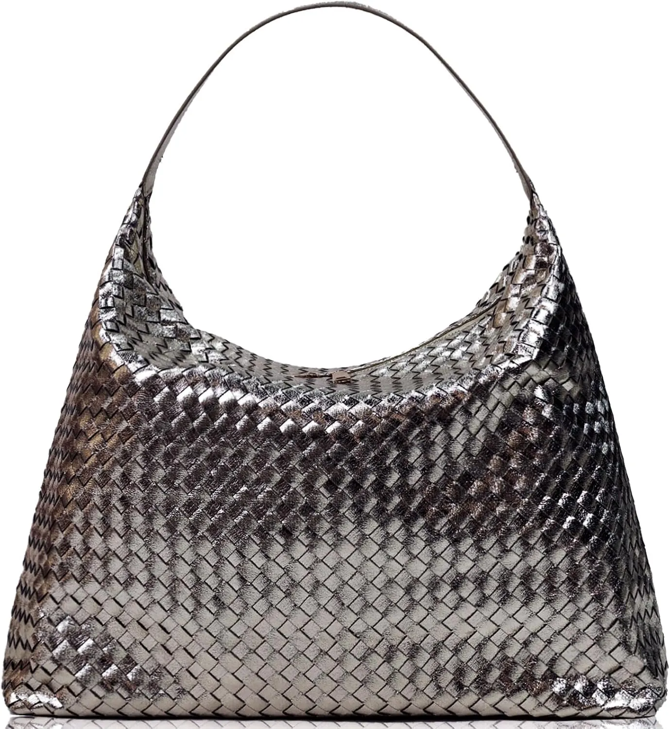 JINMANXUE Woven Tote Bag for Women, Woven Bags with Small Purse,Large Braided Top Handle Hobo Satchel Handbag