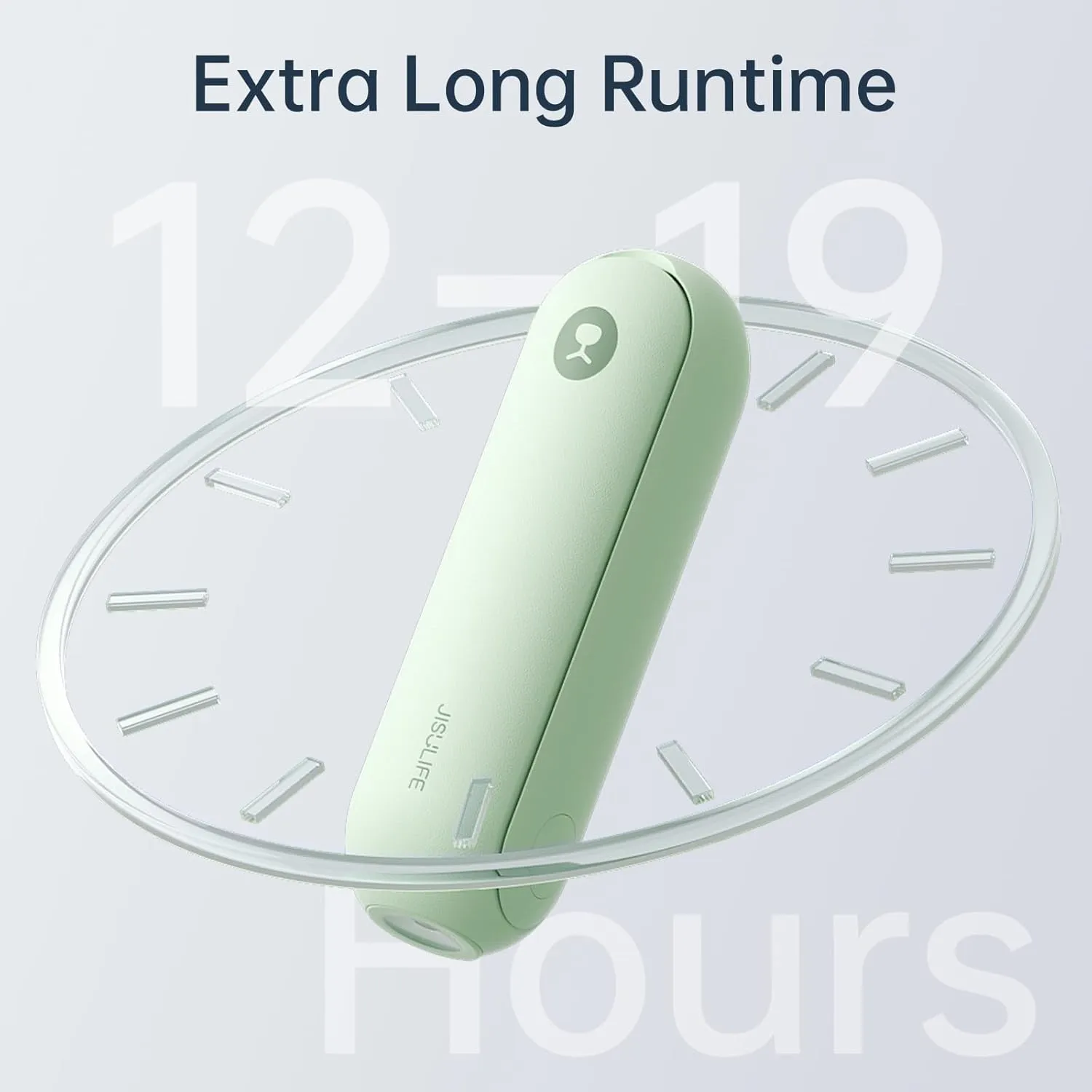 JISULIFE Portable Handheld Fan, Mini 3 In 1 with Rechargeable Battery, Personal Pocket Fan for Travel, Outdoor, USB Power Bank, Flashlight, Essential Ideal Gifts for Men/Women/Family/Friends - Green