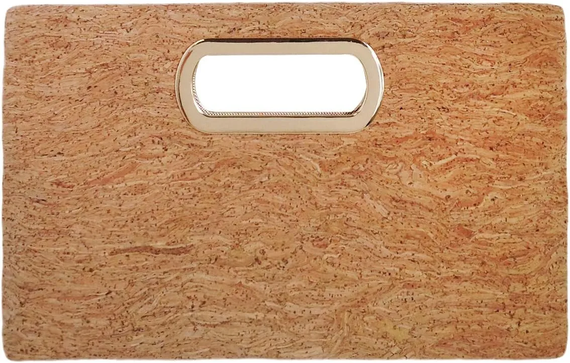 JNB Cork Top Handle Clutch