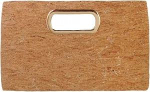 JNB Cork Top Handle Clutch