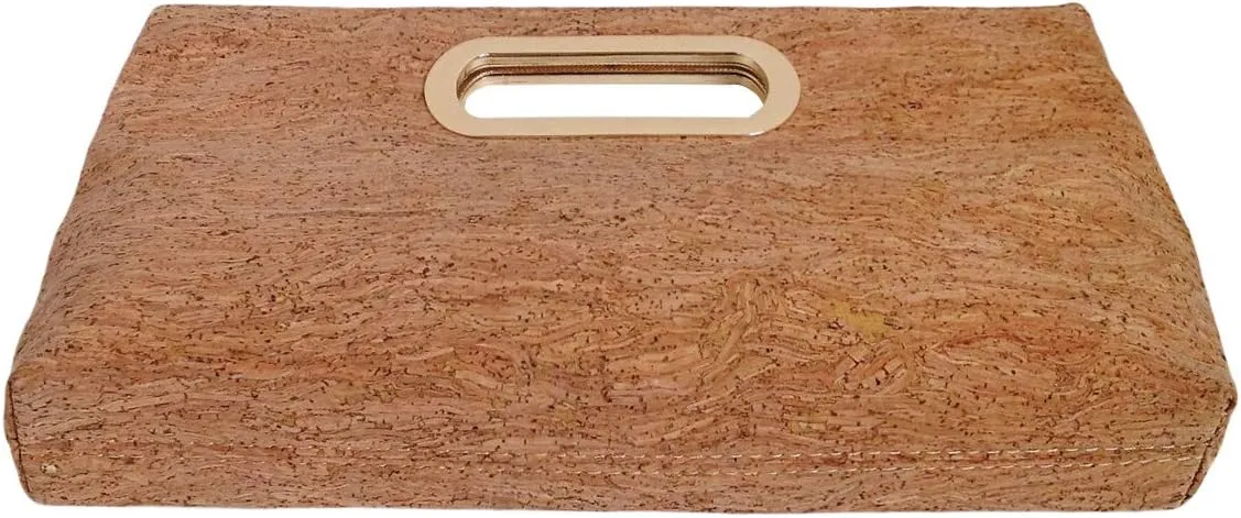 JNB Cork Top Handle Clutch