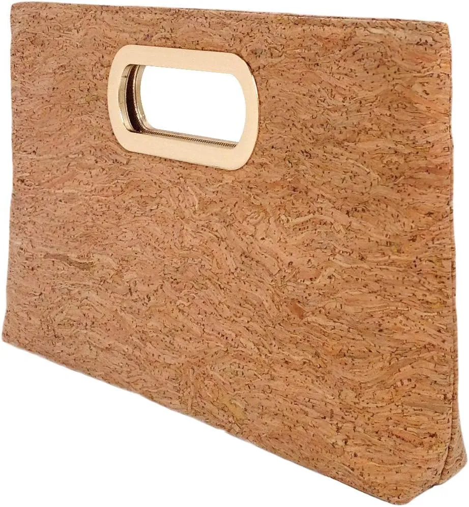 JNB Cork Top Handle Clutch