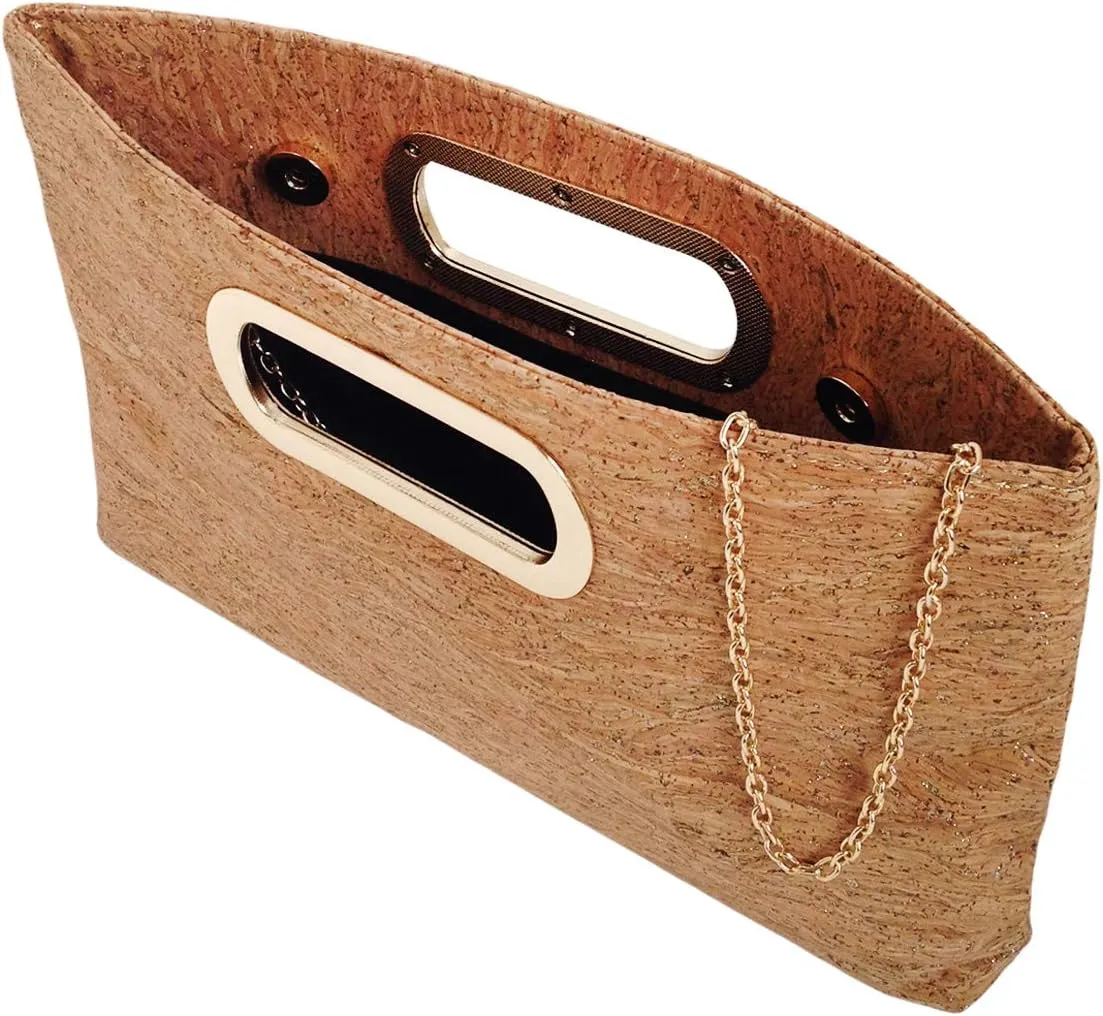 JNB Cork Top Handle Clutch