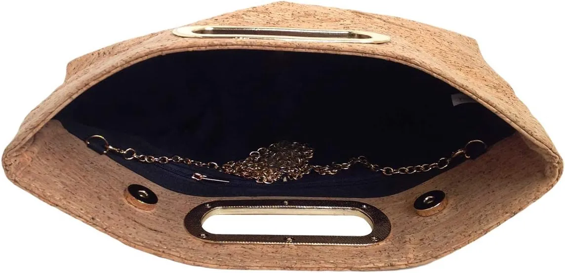 JNB Cork Top Handle Clutch