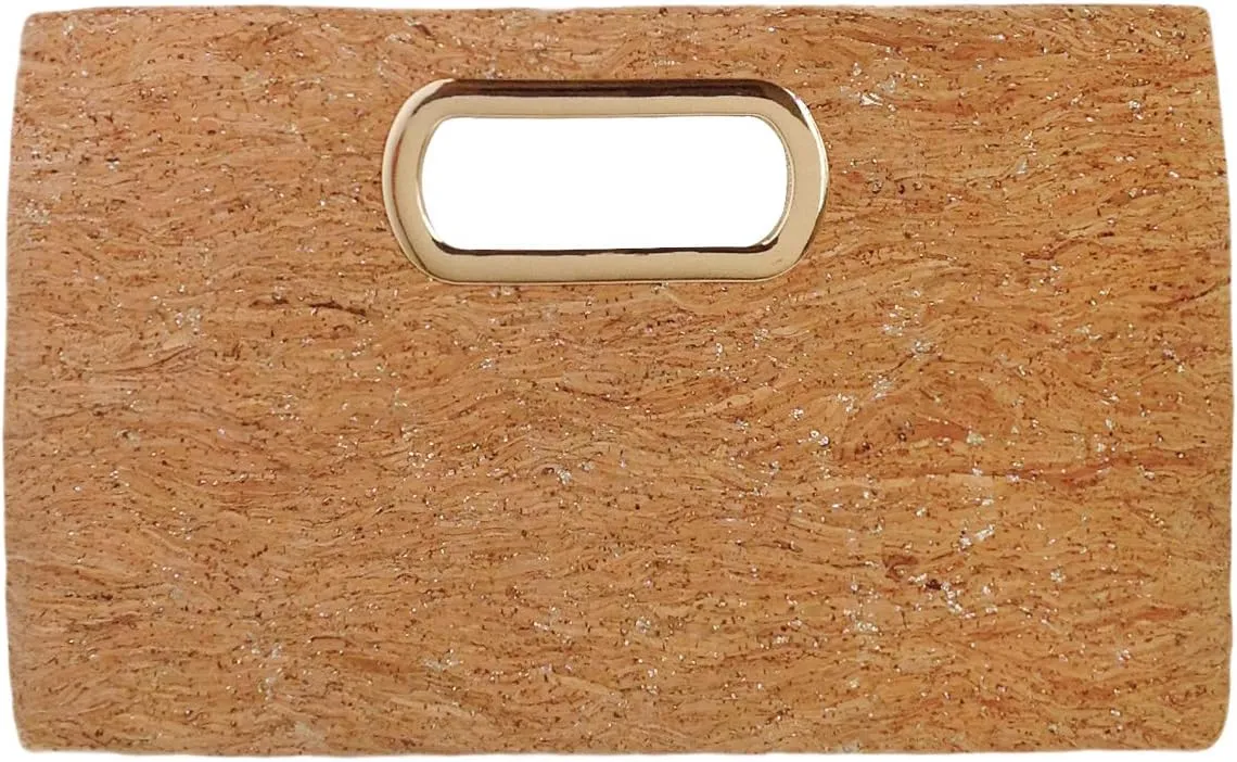 JNB Cork Top Handle Clutch