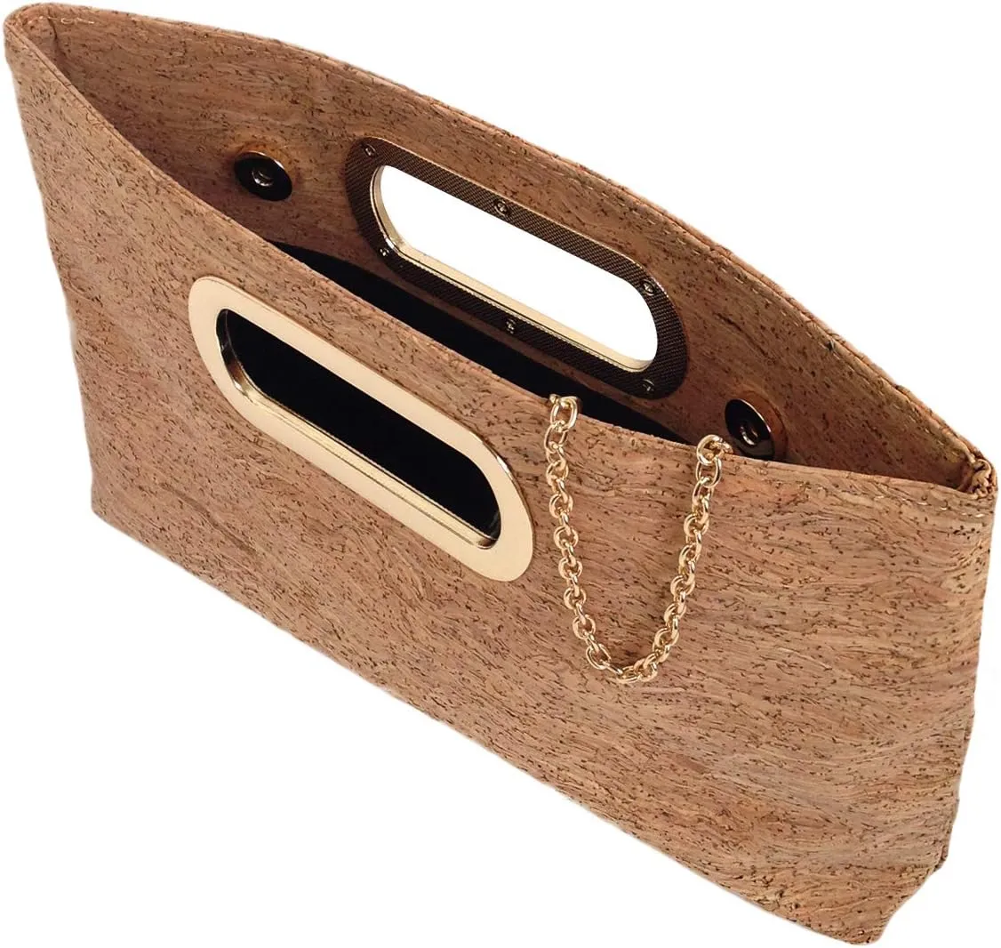 JNB Cork Top Handle Clutch