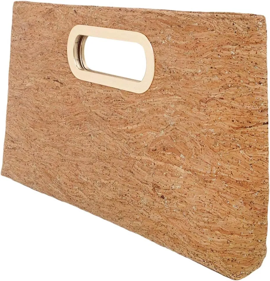 JNB Cork Top Handle Clutch