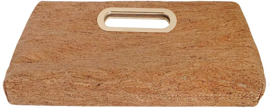 JNB Cork Top Handle Clutch