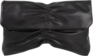 JNB Women's Synthetic Leather Wrinkled Clutch Party Wedding Purse
