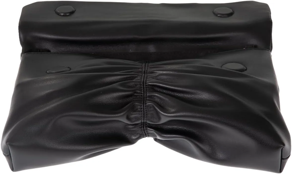 JNB Women's Synthetic Leather Wrinkled Clutch Party Wedding Purse