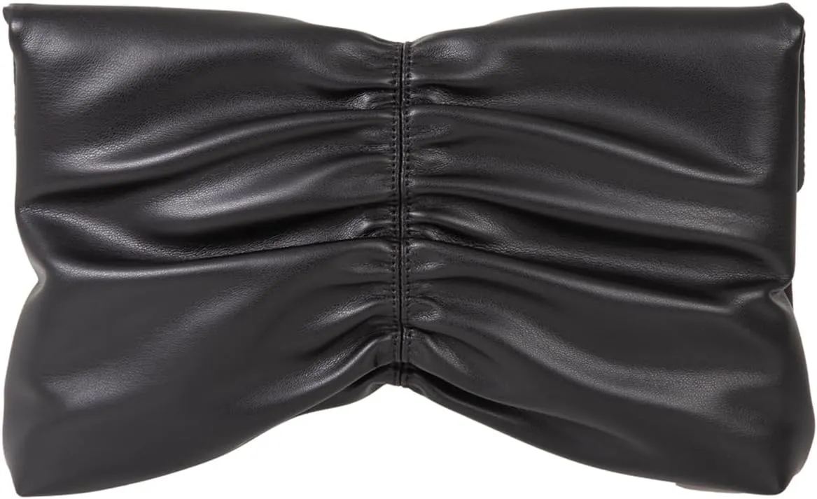 JNB Women's Synthetic Leather Wrinkled Clutch Party Wedding Purse