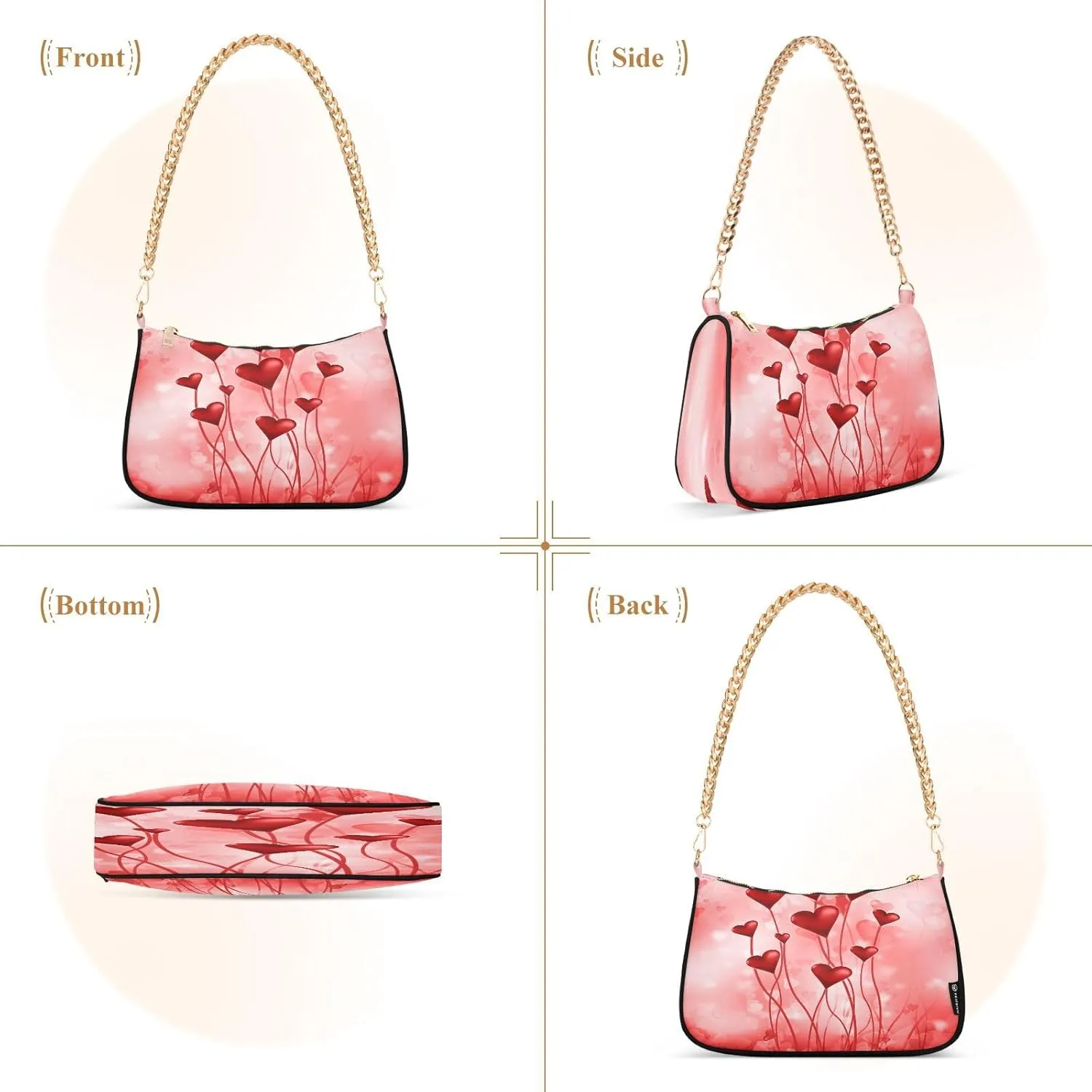 JSTEL Shoulder Bag Purse for Women,Polyester Small Crossbody Bags Purse Wallet Shoulder Bag