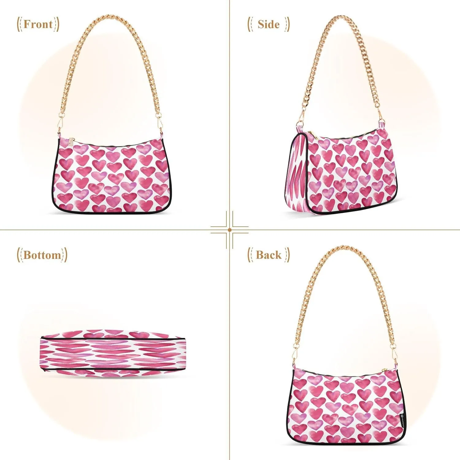 JSTEL Shoulder Bag Purse for Women,Polyester Small Crossbody Bags Purse Wallet Shoulder Bag
