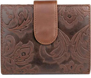 Julia Buxton Tooled Leather Lexington Wallet