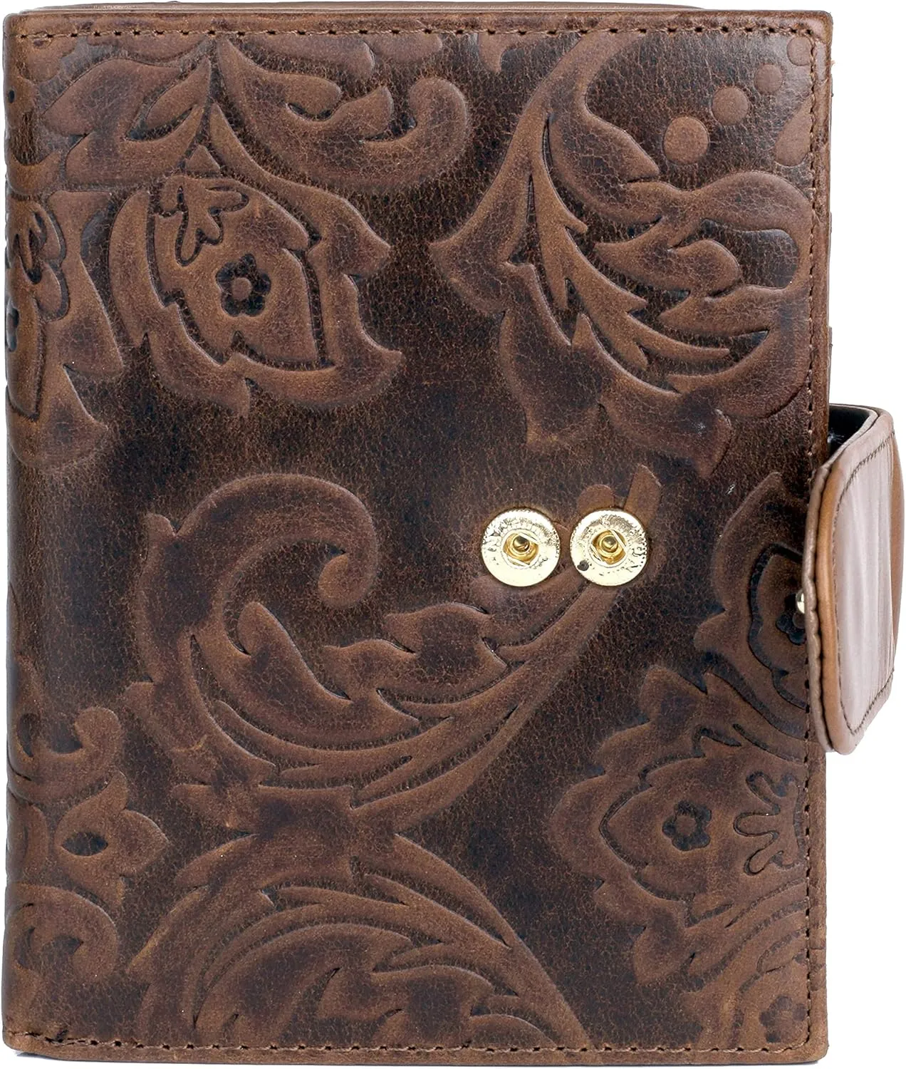 Julia Buxton Tooled Leather Lexington Wallet