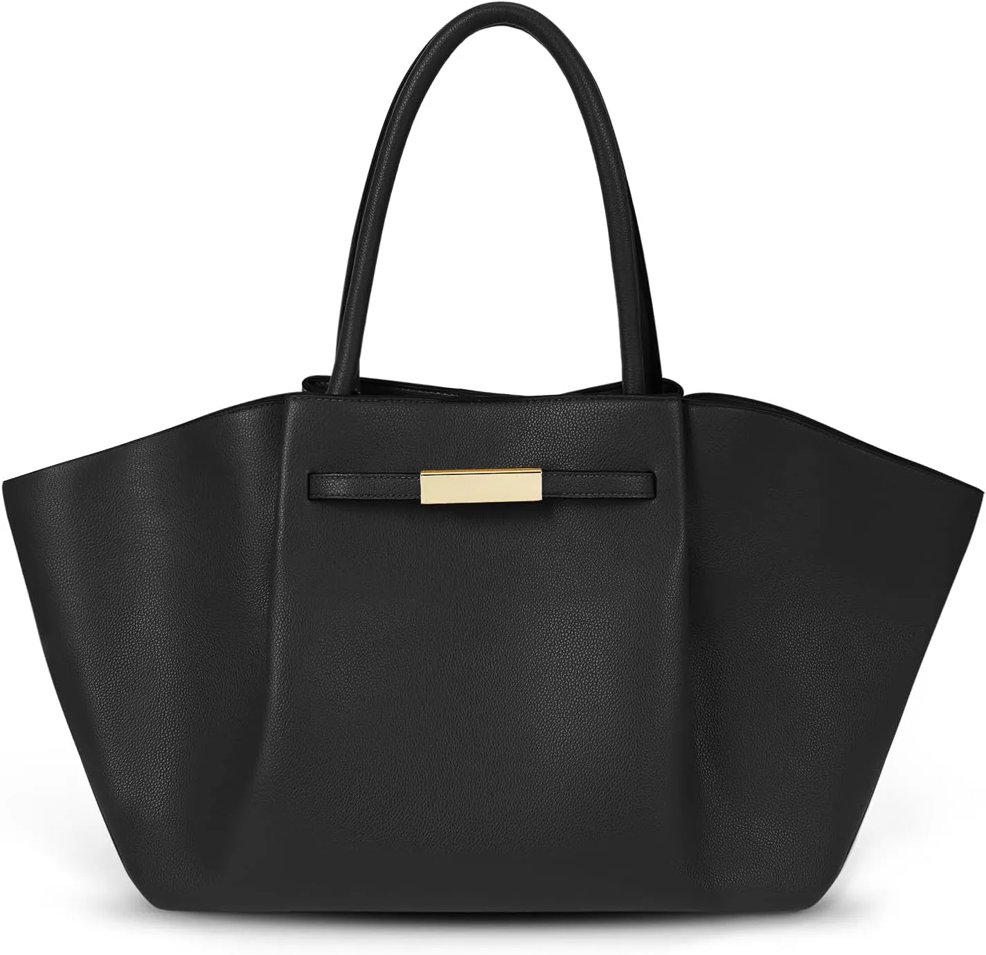 Juoxeepy Tote Bag Faux Leather Work Bag for Women Soft Grained Leather Top Handle Bag Trendy Luxury Hobo Handbag Purse