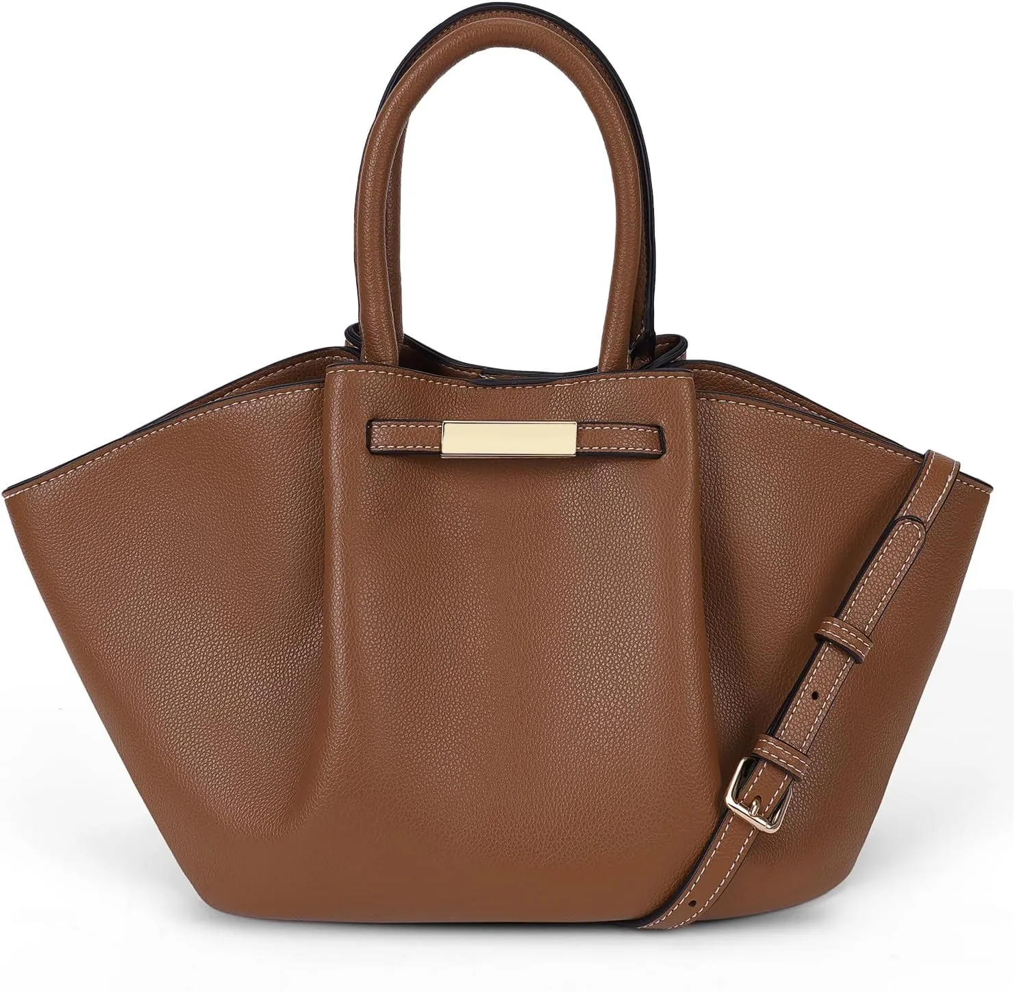 Juoxeepy Tote Bag Faux Leather Work Bag for Women Soft Grained Leather Top Handle Bag Trendy Luxury Hobo Handbag Purse
