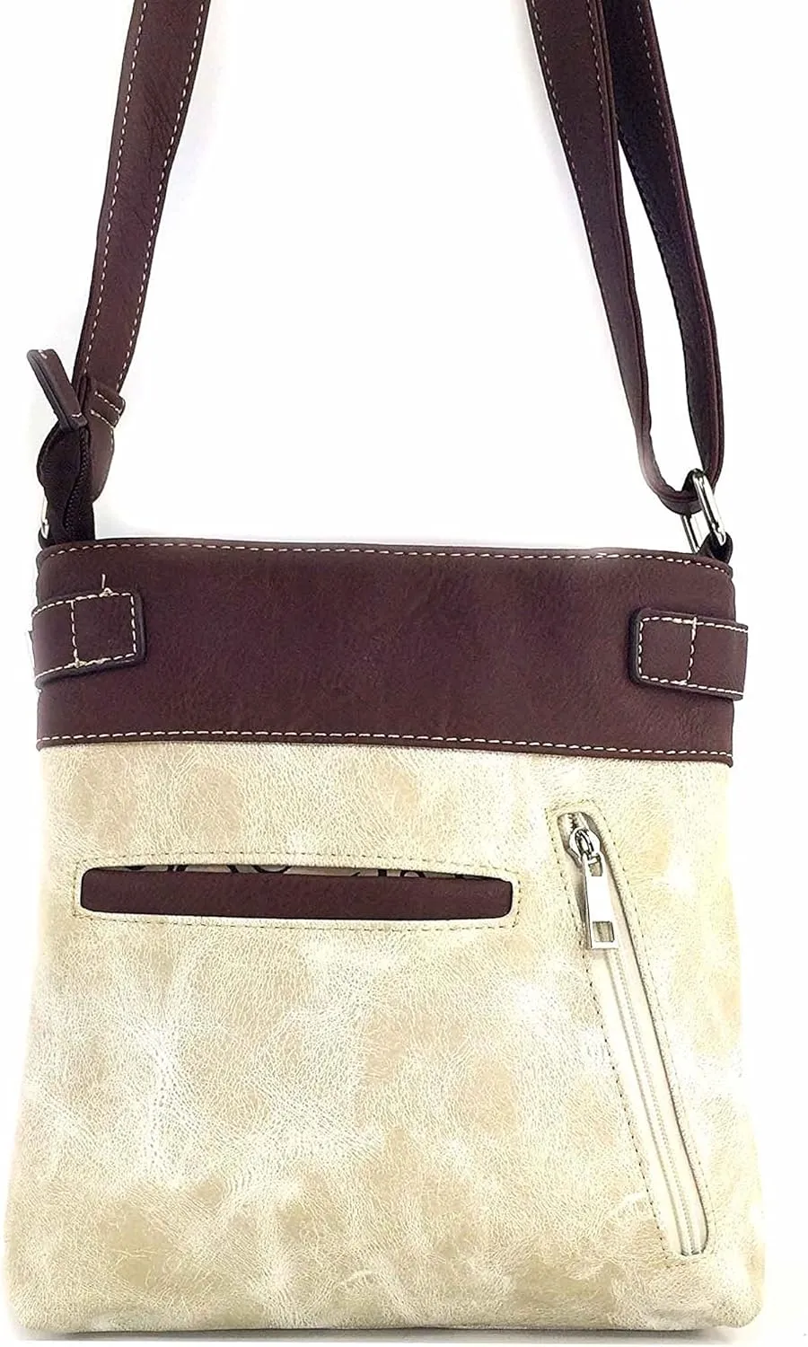 Justin West Cowgirl Western Cross Floral Embroidered Concealed Carry Purse