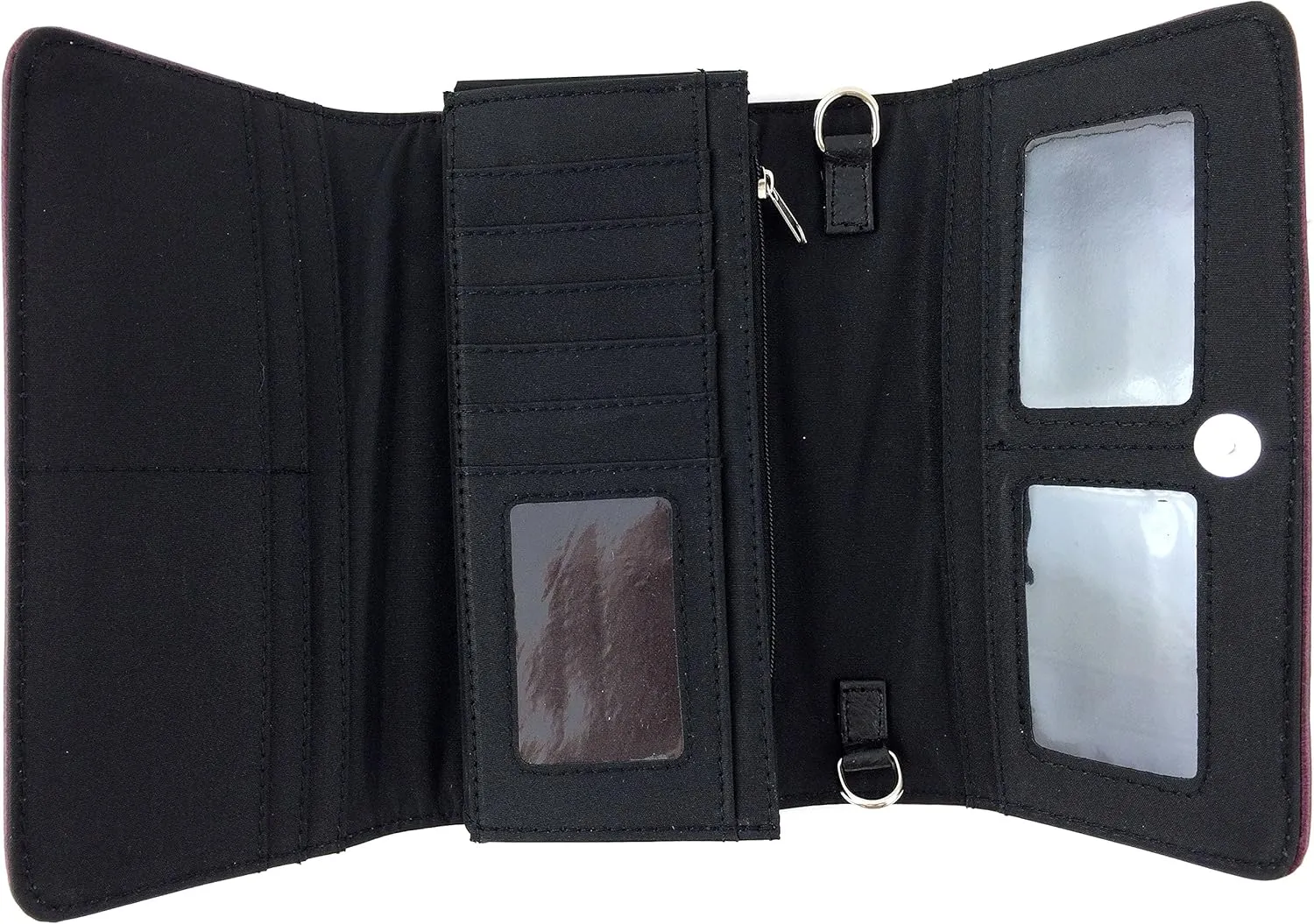 Justin West Cross Studs Concealed Carry Shoulder Handbag Tote Purse Crossbody Wallet