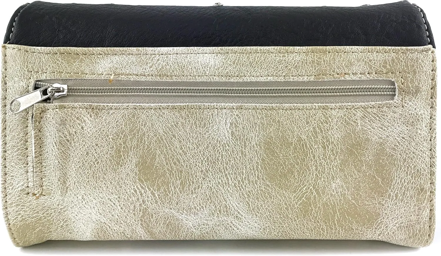 Justin West Cross Studs Concealed Carry Shoulder Handbag Tote Purse Crossbody Wallet