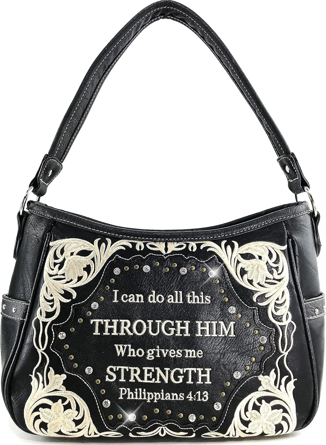 Justin West Through Him Who Gives Me Strength Philippians 4:13 Bible Verse Purse