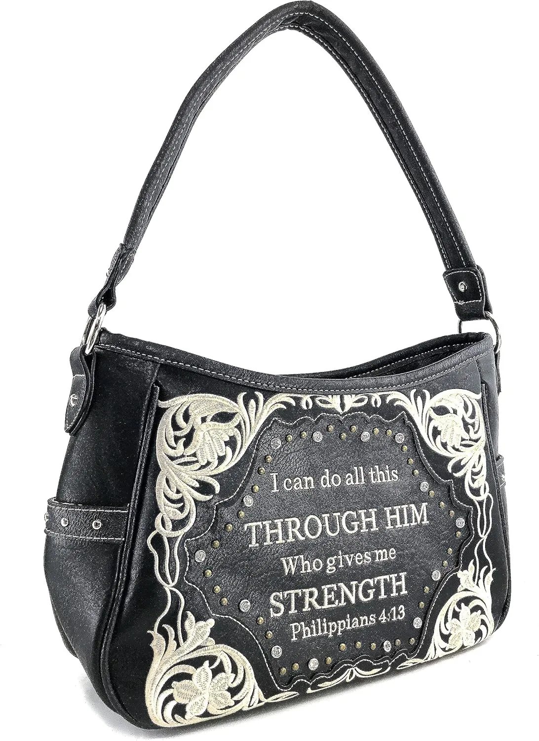 Justin West Through Him Who Gives Me Strength Philippians 4:13 Bible Verse Purse