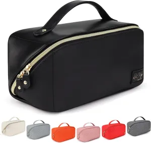 Kat Myhr Large Capacity Travel Cosmetic Bag - Waterproof Makeup Organizer - Cute Travel Makeup Bag for Women