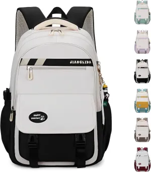 Kawaii Backpack With Cute Accessories Spine Protection Anti-thief Cute Aesthetic Book Bag (Mint Green)