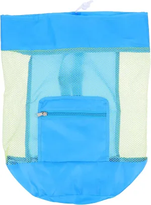 KESYOO 1Pc Capacity Mesh Drawstring Bag for Beach Folding Backpack with Straps for Easy Carrying and Wear Resistant Storage