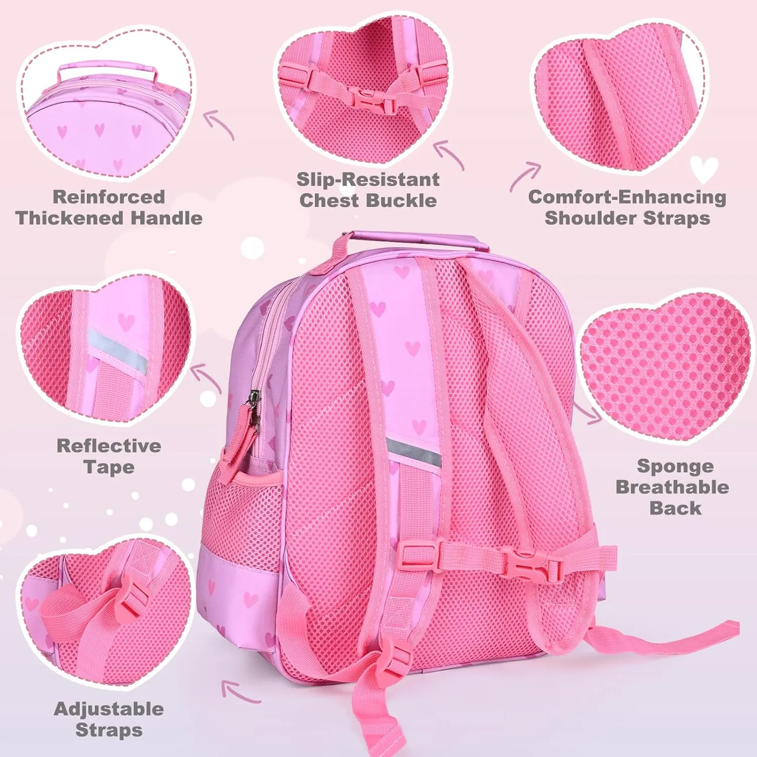 Kids Backpack for Boys Girls, Toddler Backpack Child Bookbag for Preschool Kindergarten Travel Daycare Water-Resistant Lightweight 12 Inches(Unicorn)