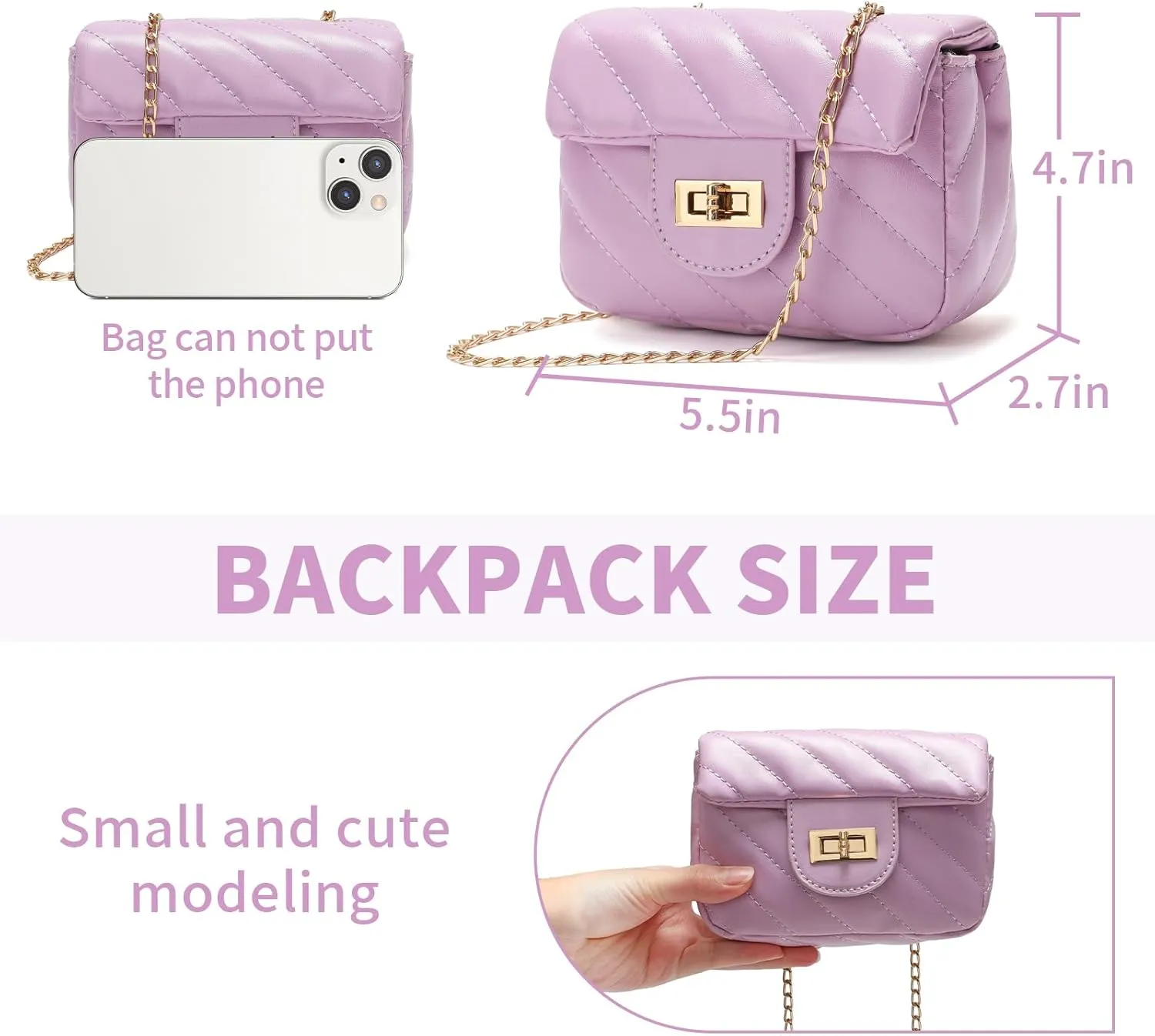 Kids Purse for Little Girls,Toddler Shoulder Bag Crossbody Bag Princess Handbag, Girls Purse with Sunglasses