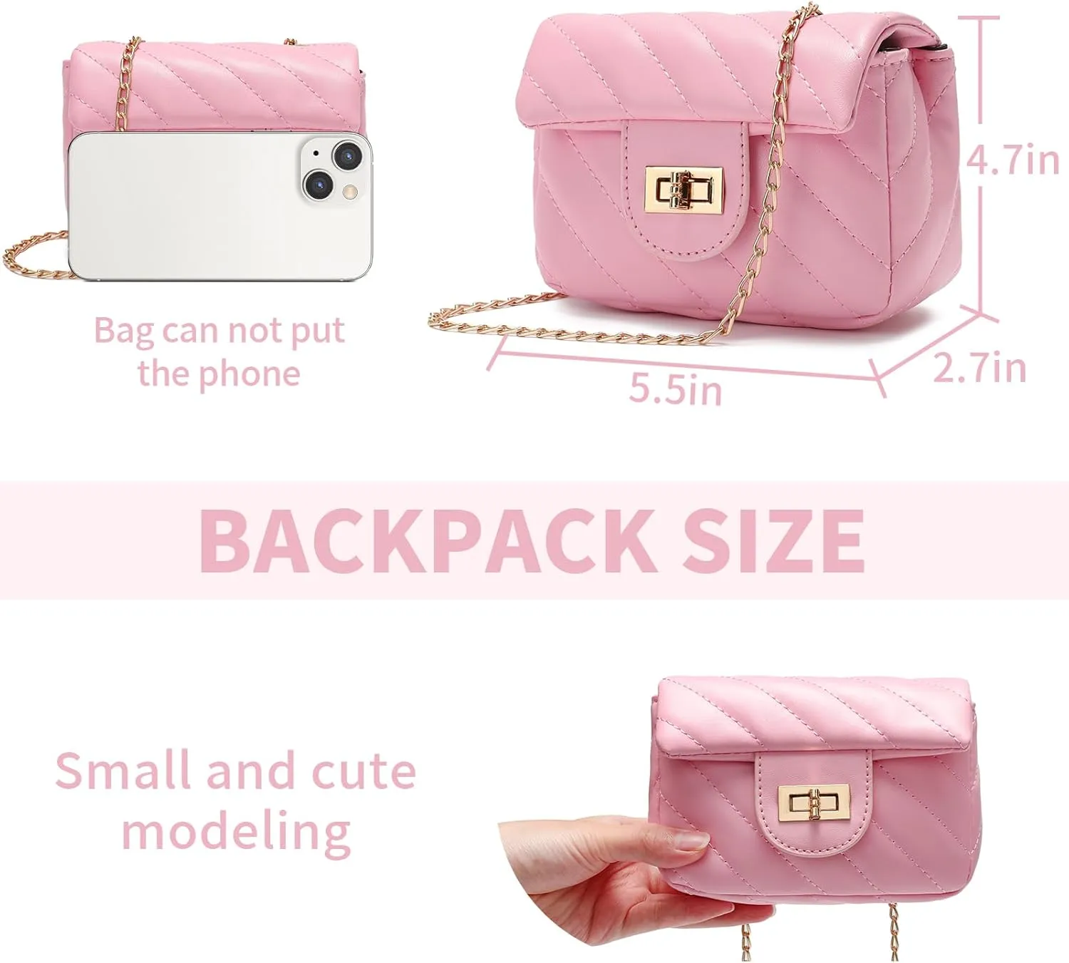 Kids Purse for Little Girls,Toddler Shoulder Bag Crossbody Bag Princess Handbag, Girls Purse with Sunglasses