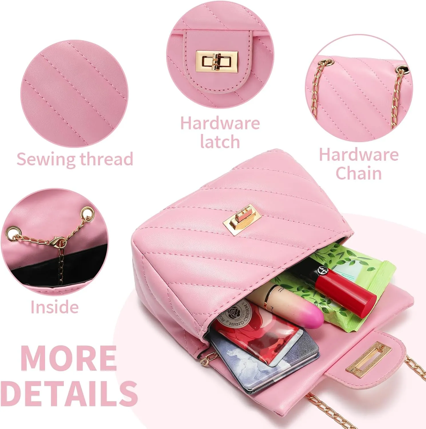 Kids Purse for Little Girls,Toddler Shoulder Bag Crossbody Bag Princess Handbag, Girls Purse with Sunglasses