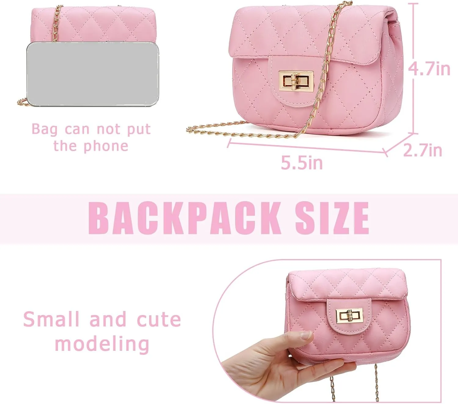 Kids Purse for Little Girls,Toddler Shoulder Bag Crossbody Bag Princess Handbag, Girls Purse with Sunglasses