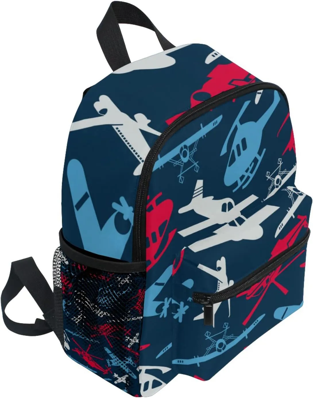 Kid's Toddler Backpack Planes Helicopters Schoolbag for Cute Boys Girls, Daycare School Children Kindergarten Bag Preschool Nursery Travel Purse Bag