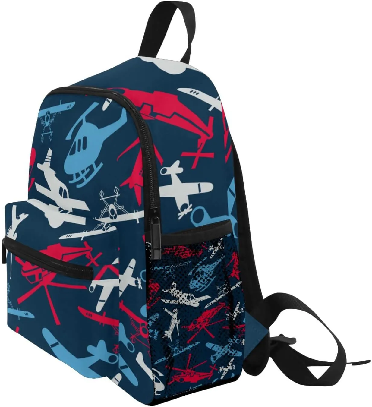 Kid's Toddler Backpack Planes Helicopters Schoolbag for Cute Boys Girls, Daycare School Children Kindergarten Bag Preschool Nursery Travel Purse Bag