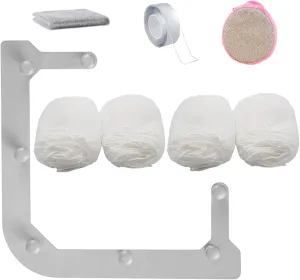 Kitchen Sink Triangle Tri-Holder Filter Kitchen Sink Strainer with a Gray Rack and 200PCS Large Filtering Mesh Bags for Kitchen Leftover and Tools for Dish Cleaning