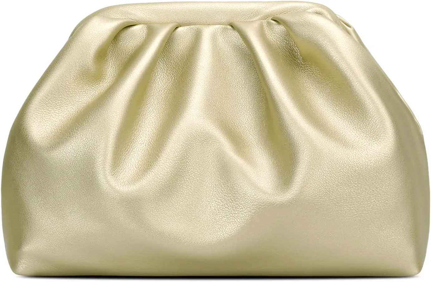 KKXIU Women Pleated Evening Handbags with Removable Chain Strap Crossbody Clutch Soft Wedding Purse Prom Bag