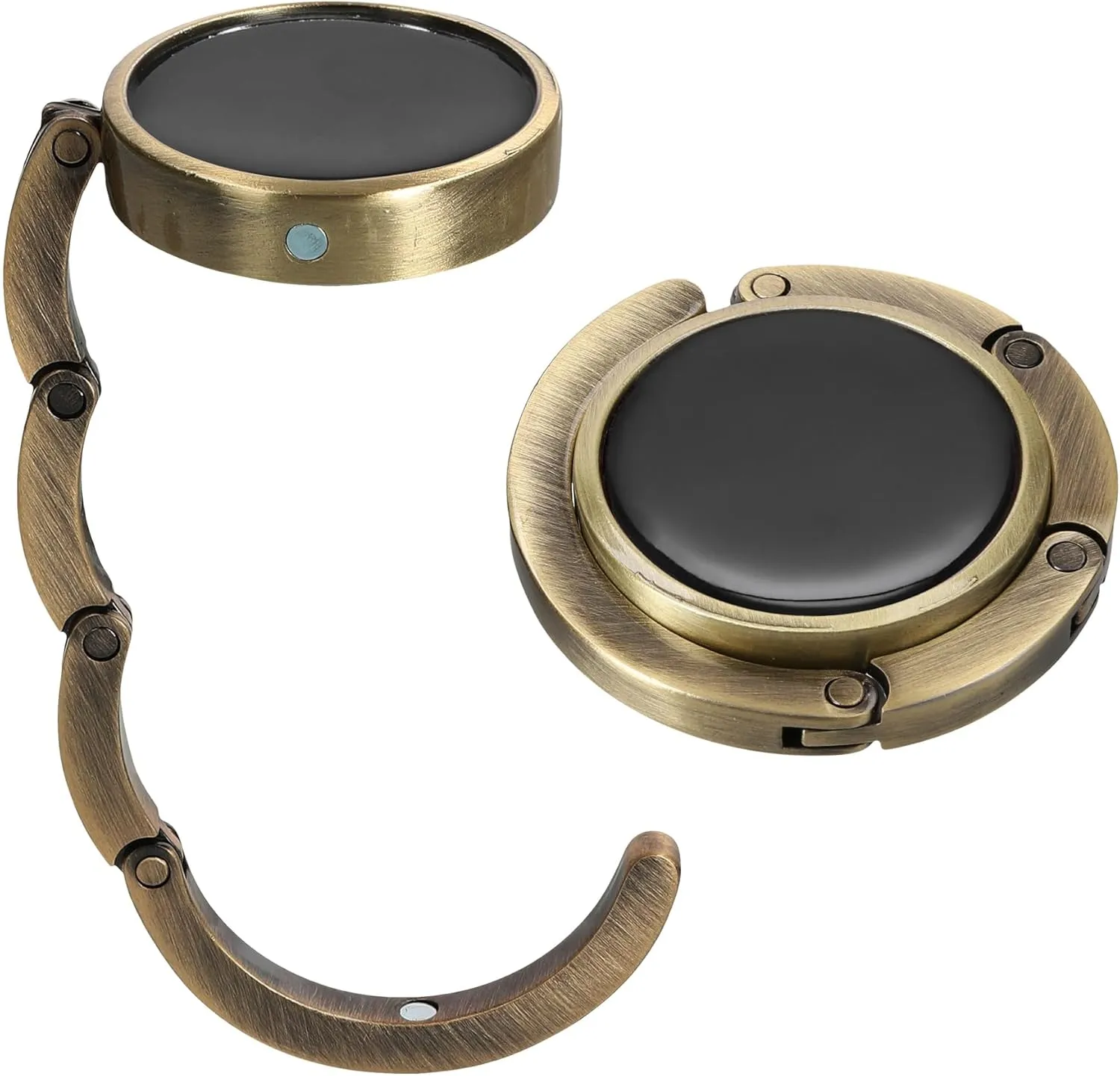 kwmobile Purse Hanger for Table (Set of 2) - Purse Hook for Table - Folding Handbag Hanger - Portable Bag Holder