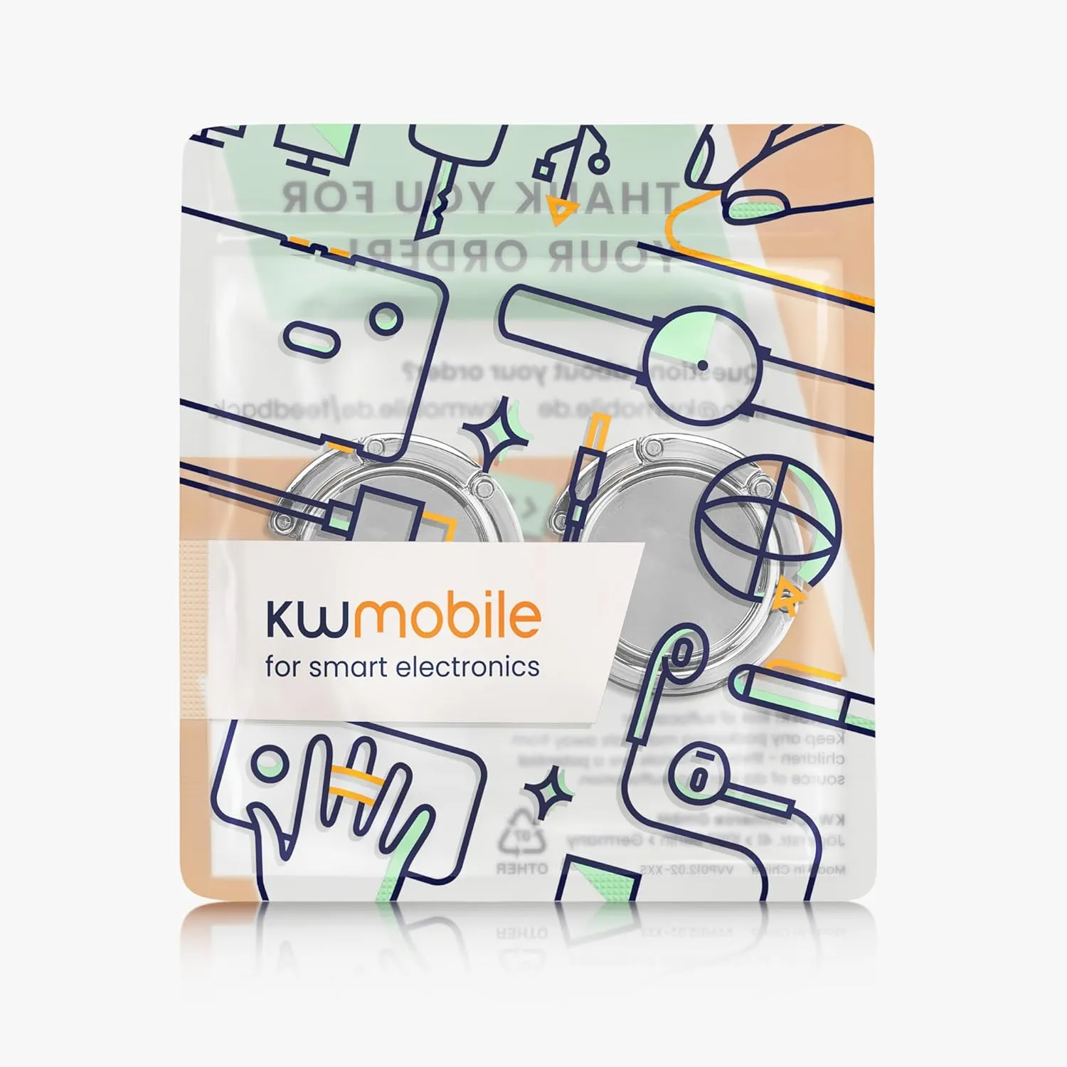 kwmobile Purse Hanger for Table (Set of 2) - Purse Hook for Table - Folding Handbag Hanger - Portable Bag Holder