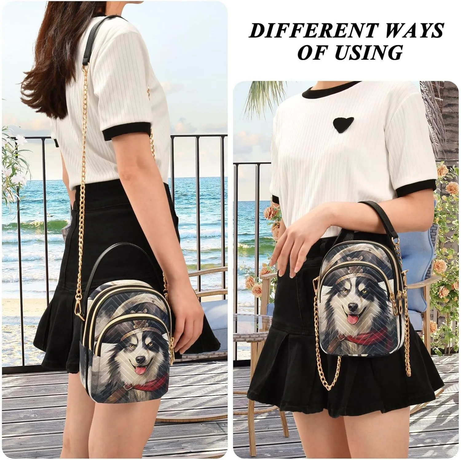 Ladybug Animals Parrten Women's Crossbody Bag, Ladies Sling Bag Crossbody, Stylish Crossbody Bags for Travel