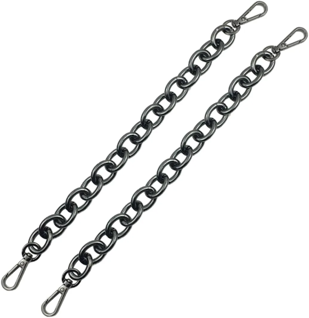 LALAFINA 30cm Iron Chain Bag Strap Handles Gold Chain Luggage Belt Accessories DIY Bag Handles